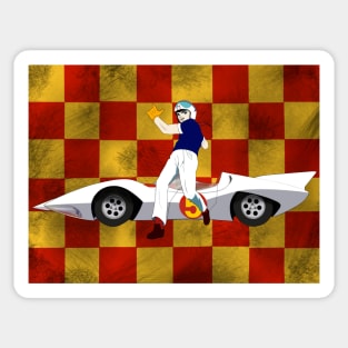 Speed Racer Leap - Distressed Sticker